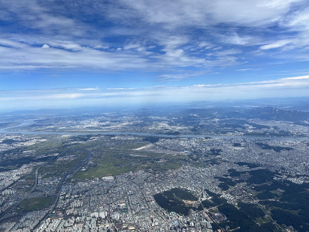 하늘에서 본 서울 풍경